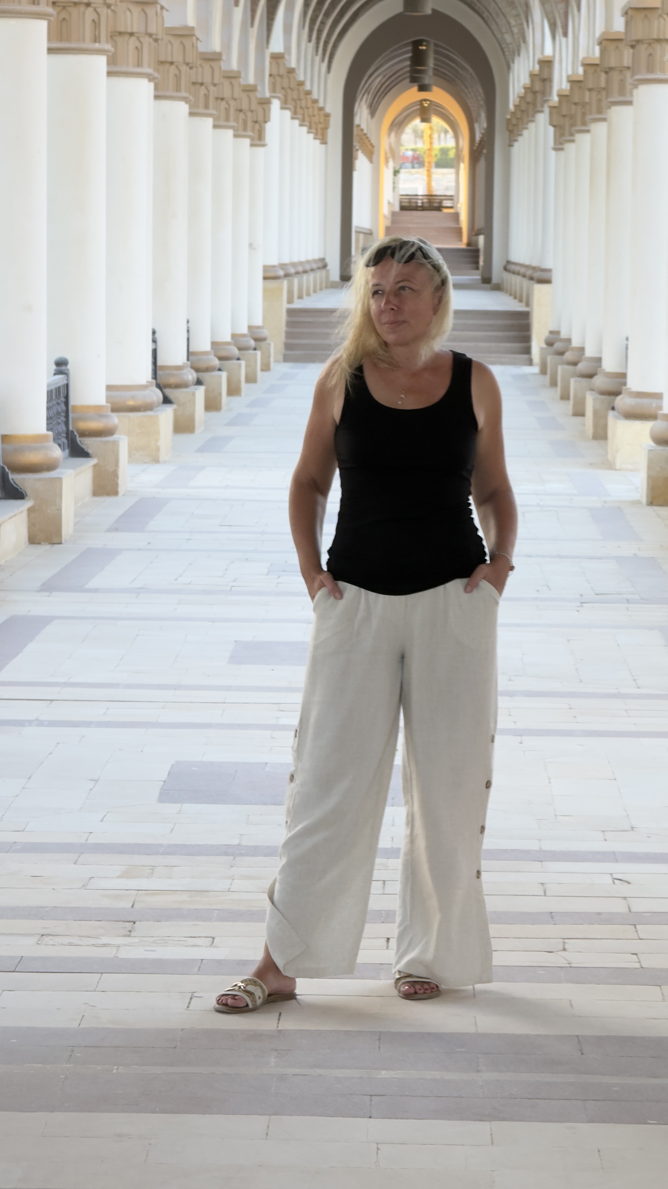 Lucie Horenská v kolonádě